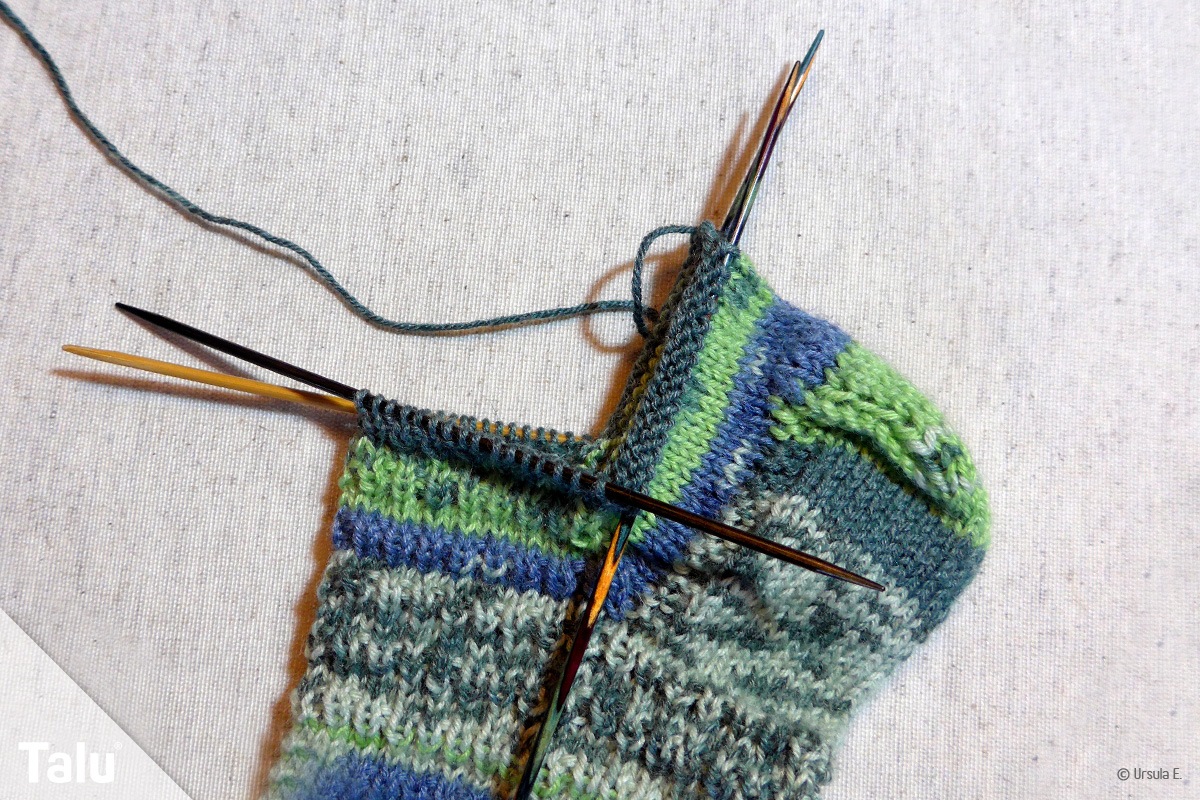 Käppchenferse stricken