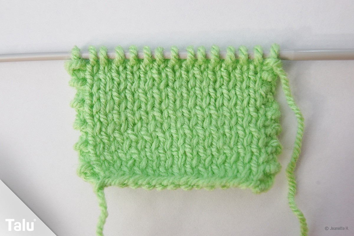 Knötchenrand stricken