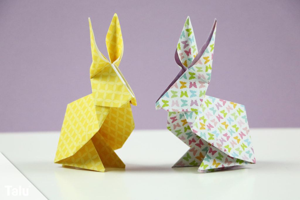 Origami Osterhase falten