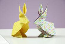 Origami Osterhase falten