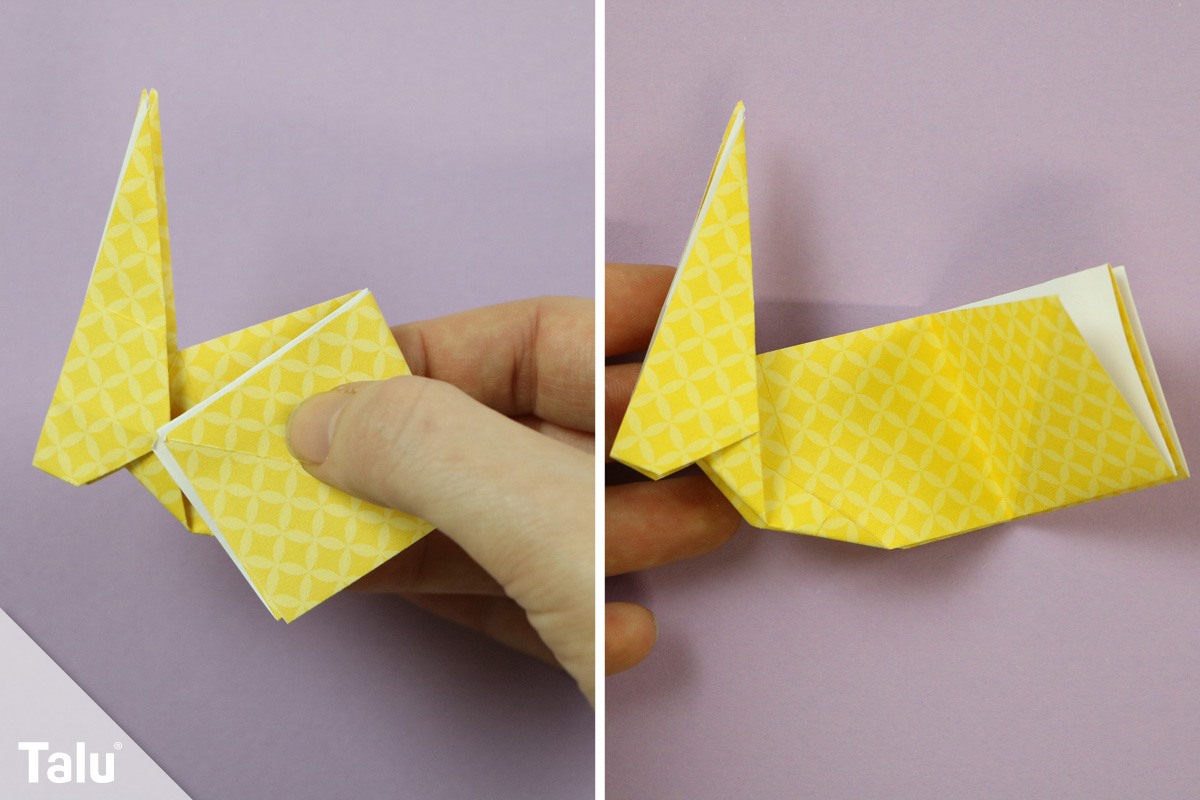 Origami Hase basteln