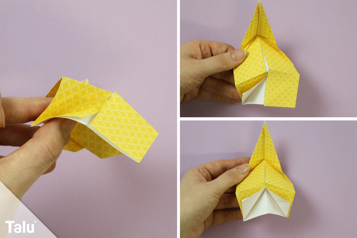 Origami Osterhase falten