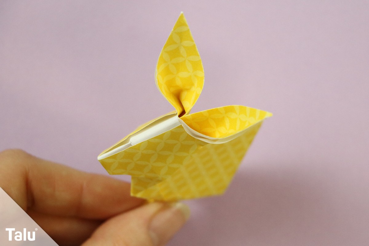 Origami Osterhase falten