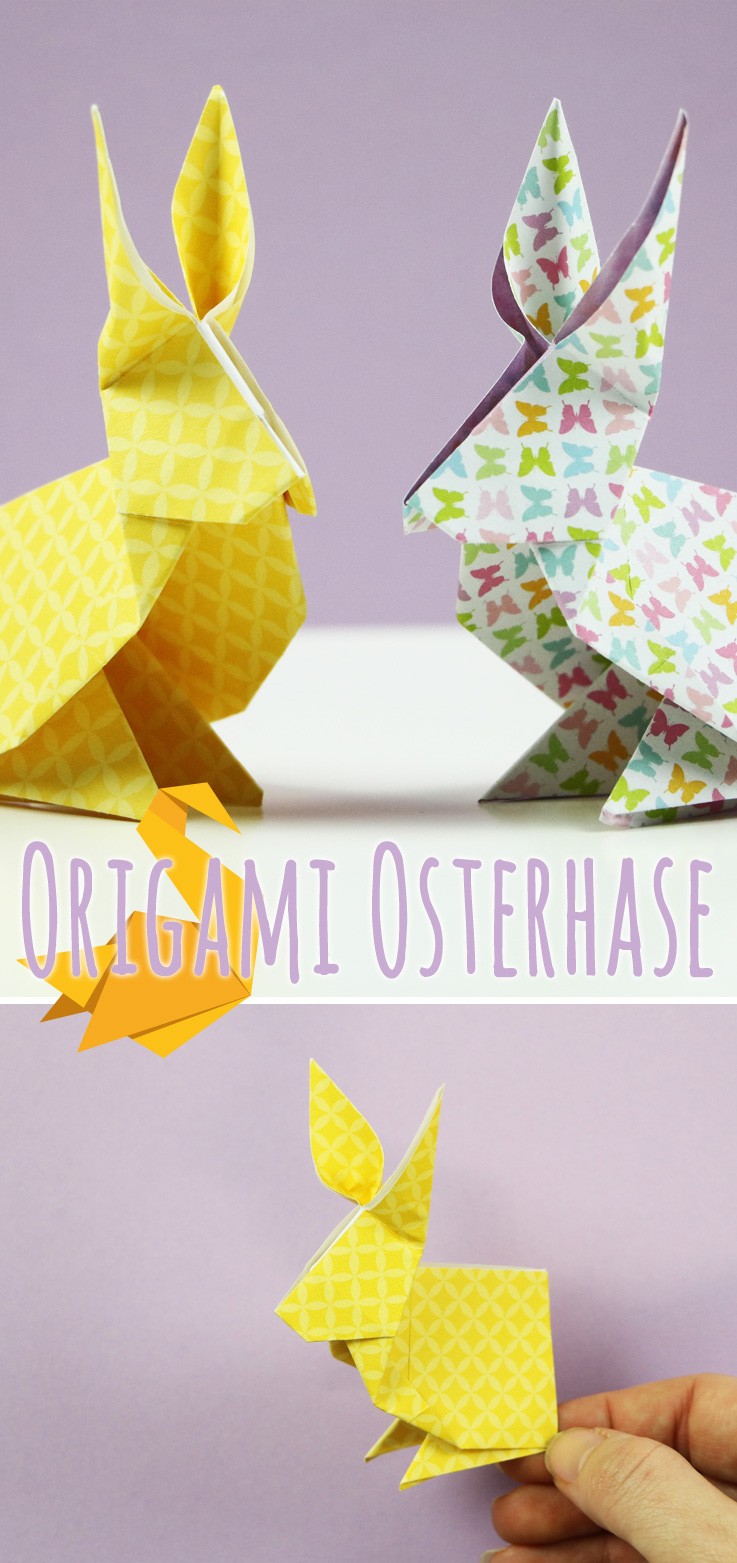 Origami Osterhase falten