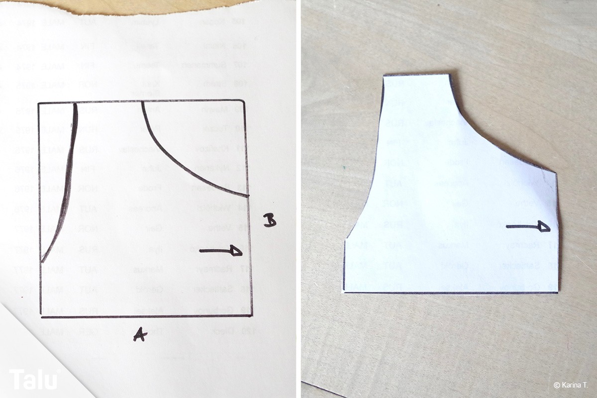 Schnitt für Puppenkleid