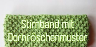Stirnband mit Dornröschenmuster