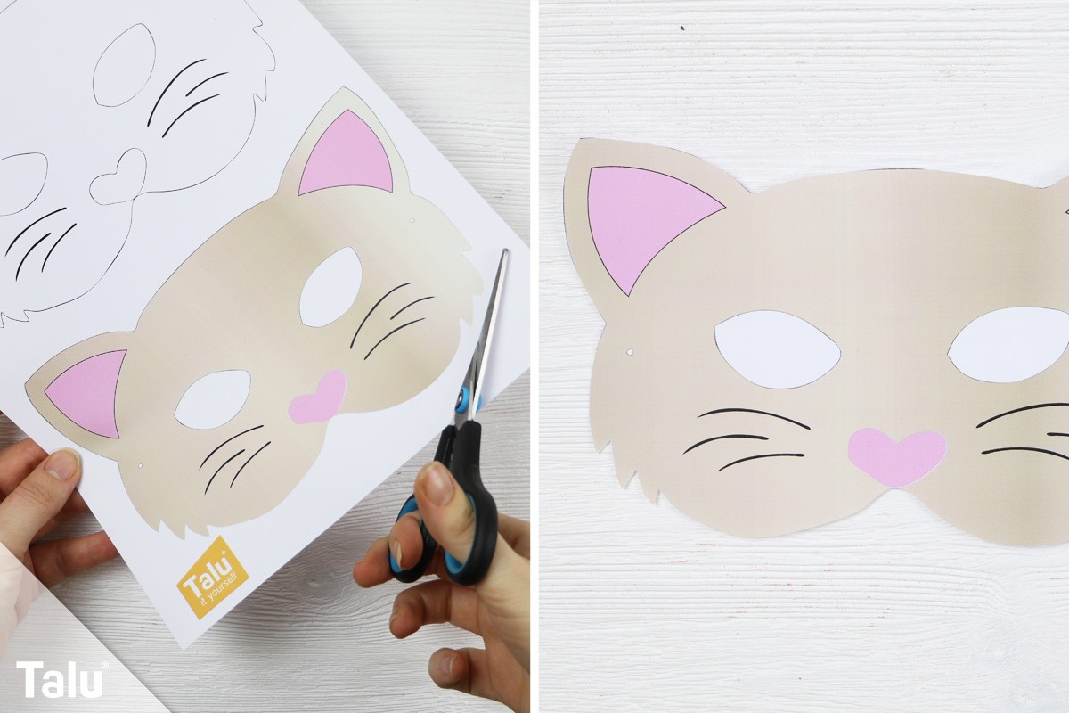 Katzenmaske basteln