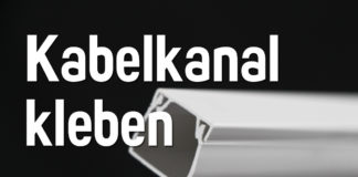 Kabelkanal kleben