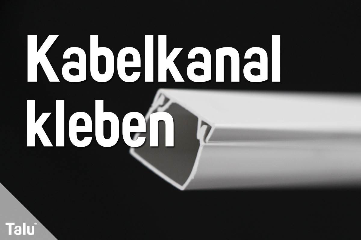 Kabelkanal kleben