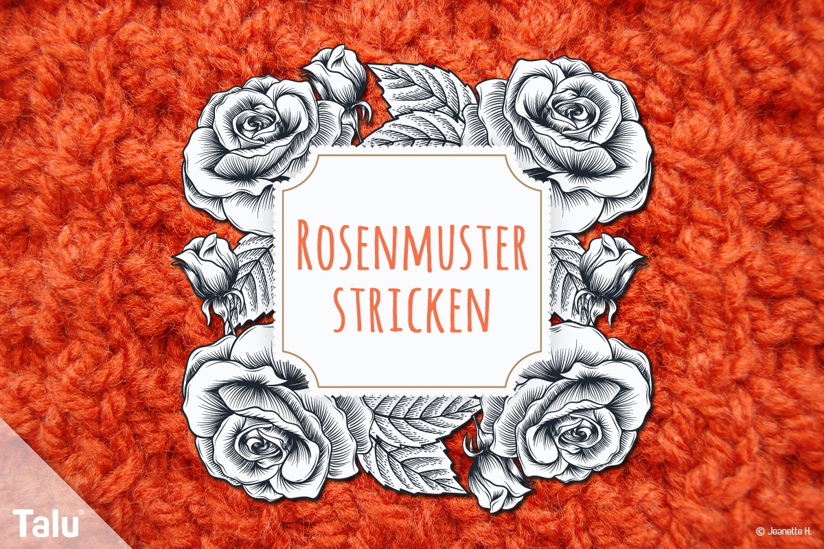 Rosenmuster stricken