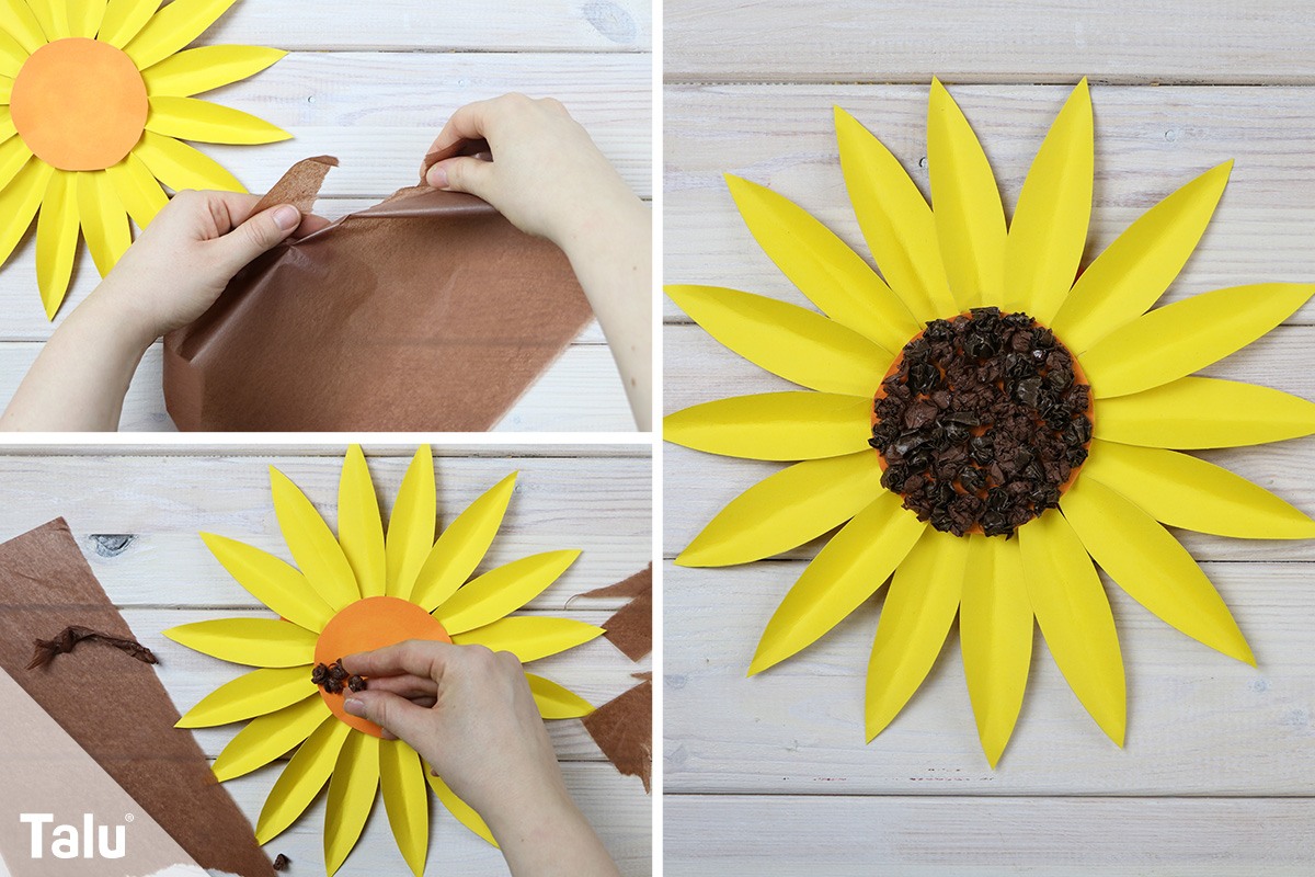 Sonnenblumenkerne basteln