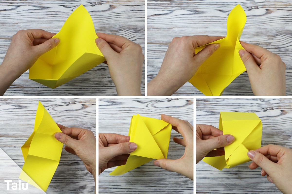 Papierbox falten