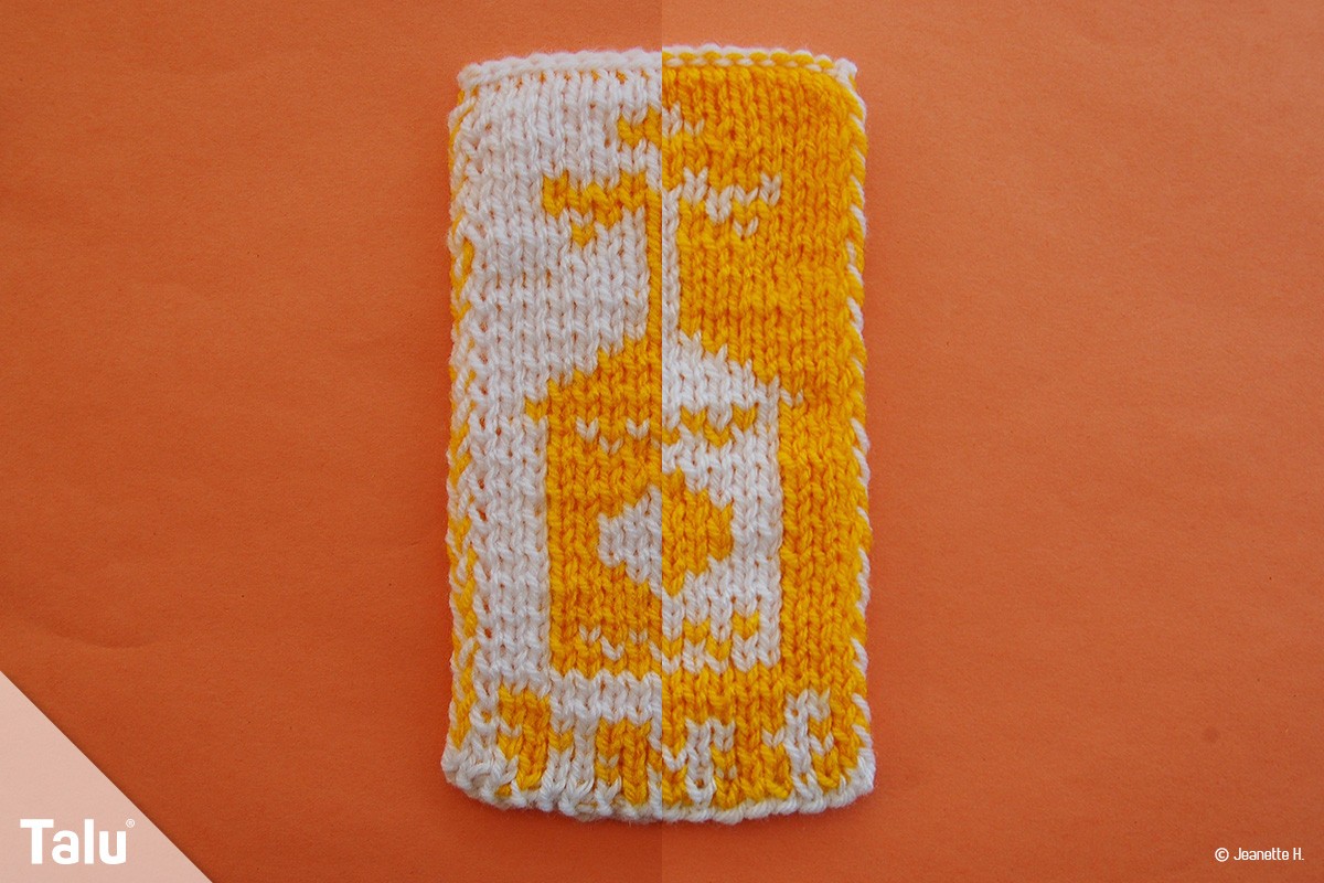 Lesezeichen stricken