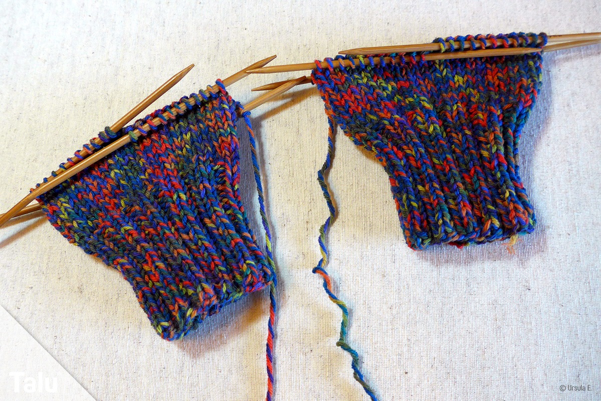 Partnerhandschuh stricken
