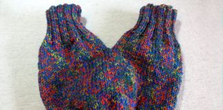 Partnerhandschuh stricken