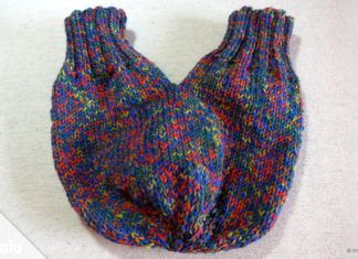 Partnerhandschuh stricken