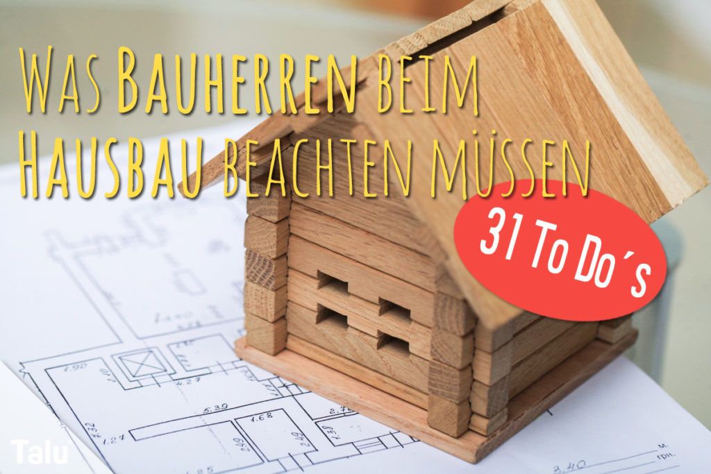 To Do´s beim Hausbau