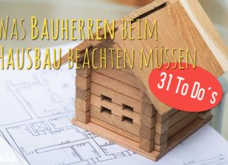 To Do´s beim Hausbau