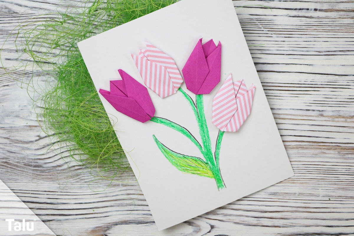 Tulpe aus Papier