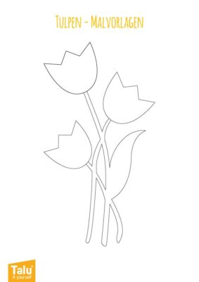 Malvorlage für Tulpen