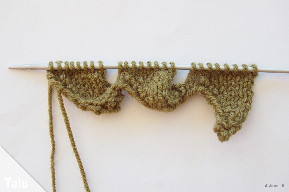 Entrelac-Stricken
