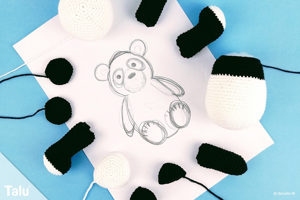 Panda häkeln