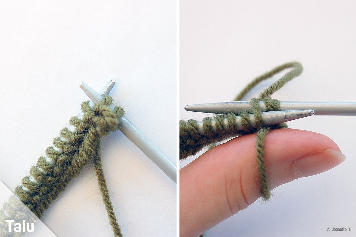 Schlingemuster stricken