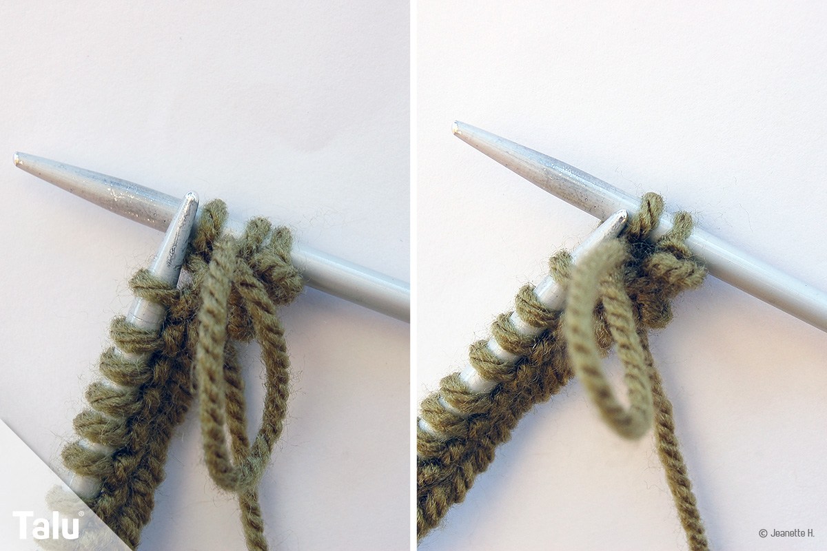 Schlaufen stricken