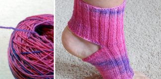 Yoga-Socken stricken