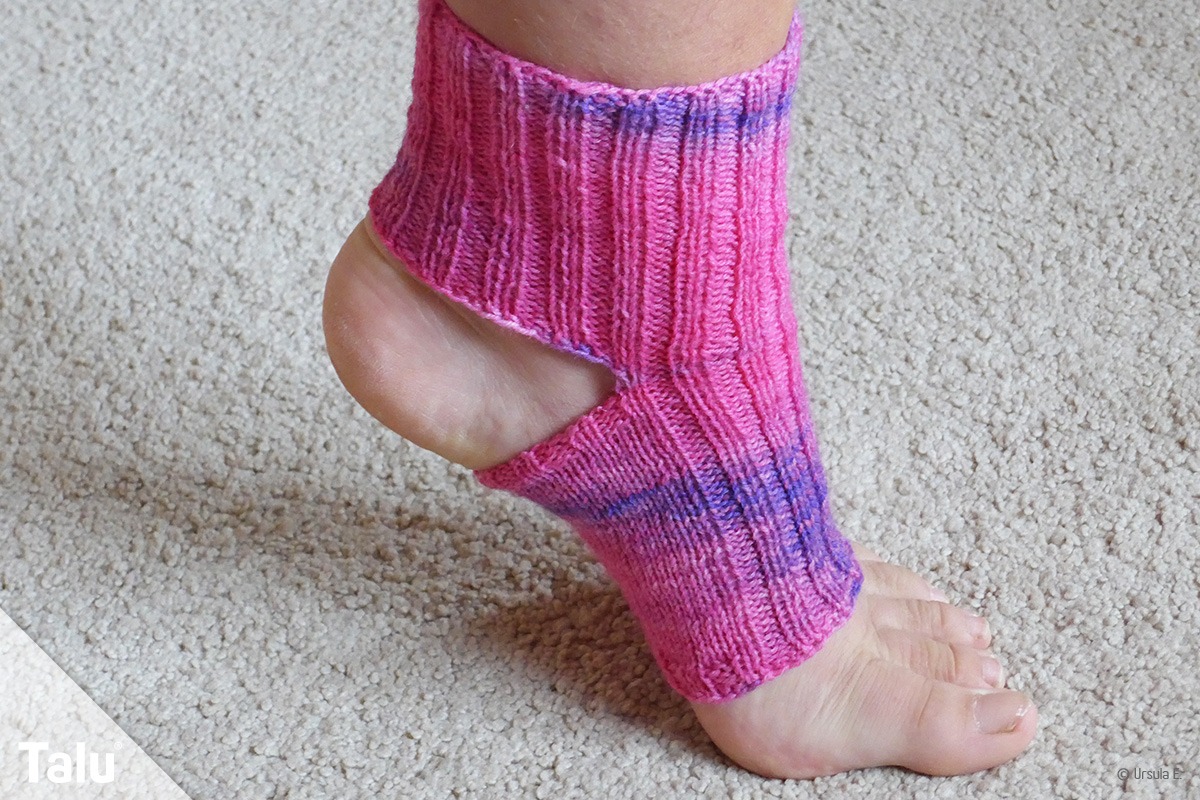 Yoga-Socken stricken