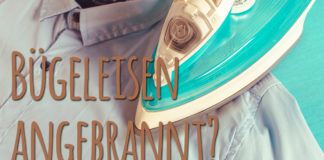 Bügeleisen angebrannt