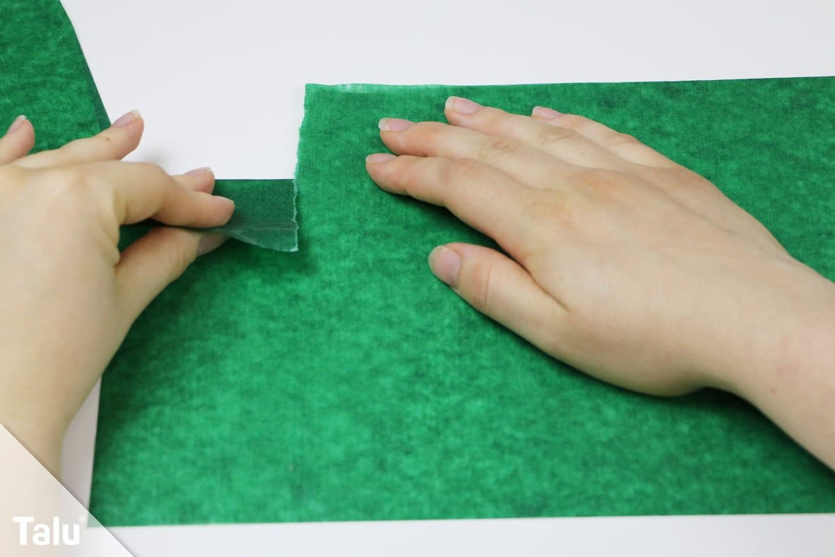 Transparentpapier zerreißen