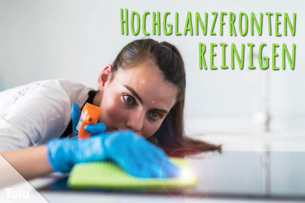 Hochglanzfronten reinigen