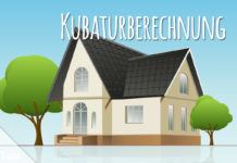 Kubaturberechnung beim Haus