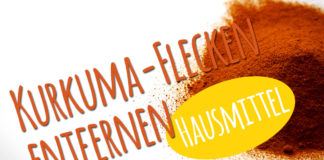 Kurkuma-Flecken entfernen