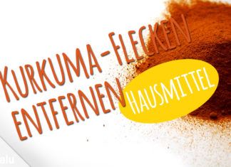 Kurkuma-Flecken entfernen