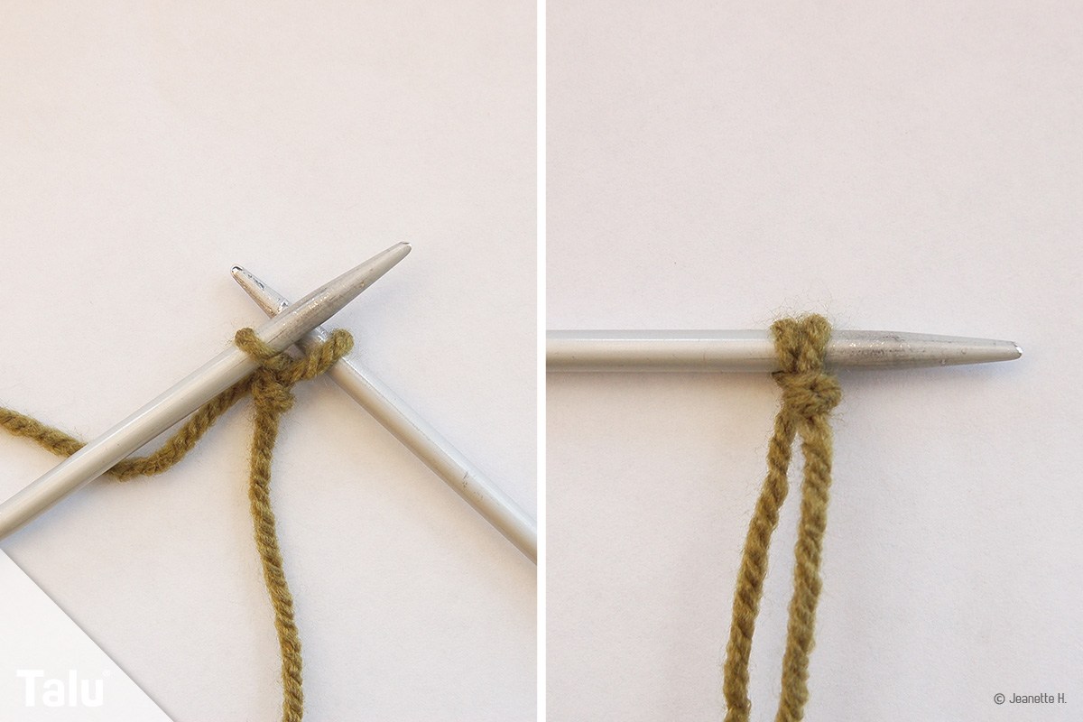Maschanschlag stricken