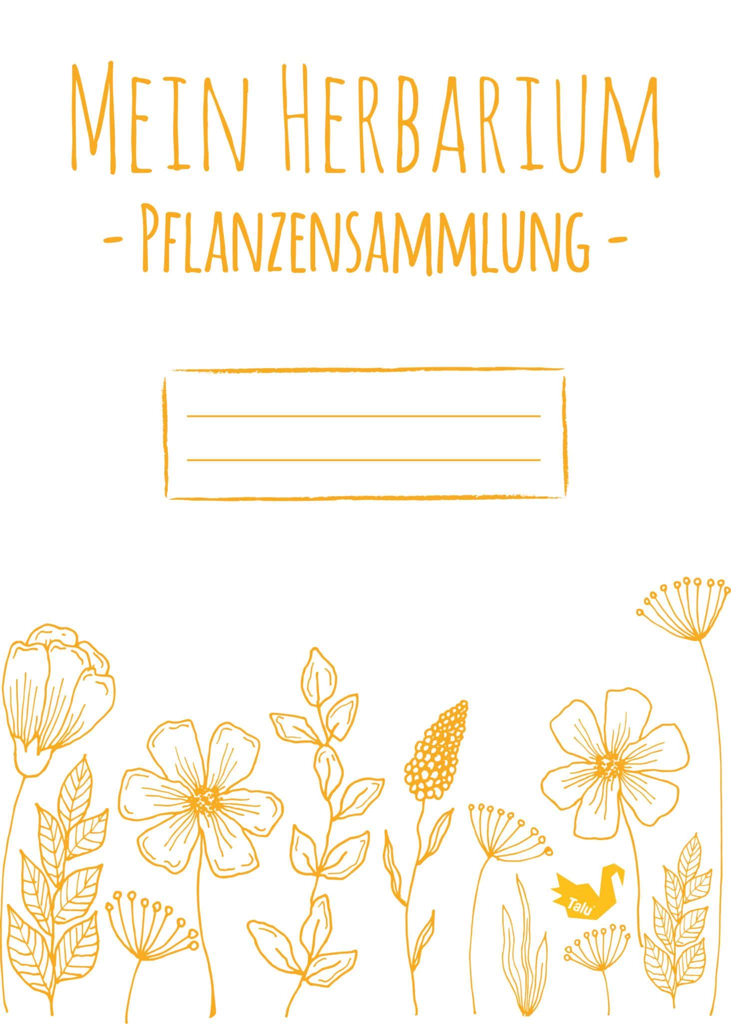 Herbarium anlegen: Anleitung + kostenlose Vorlage fürs ...