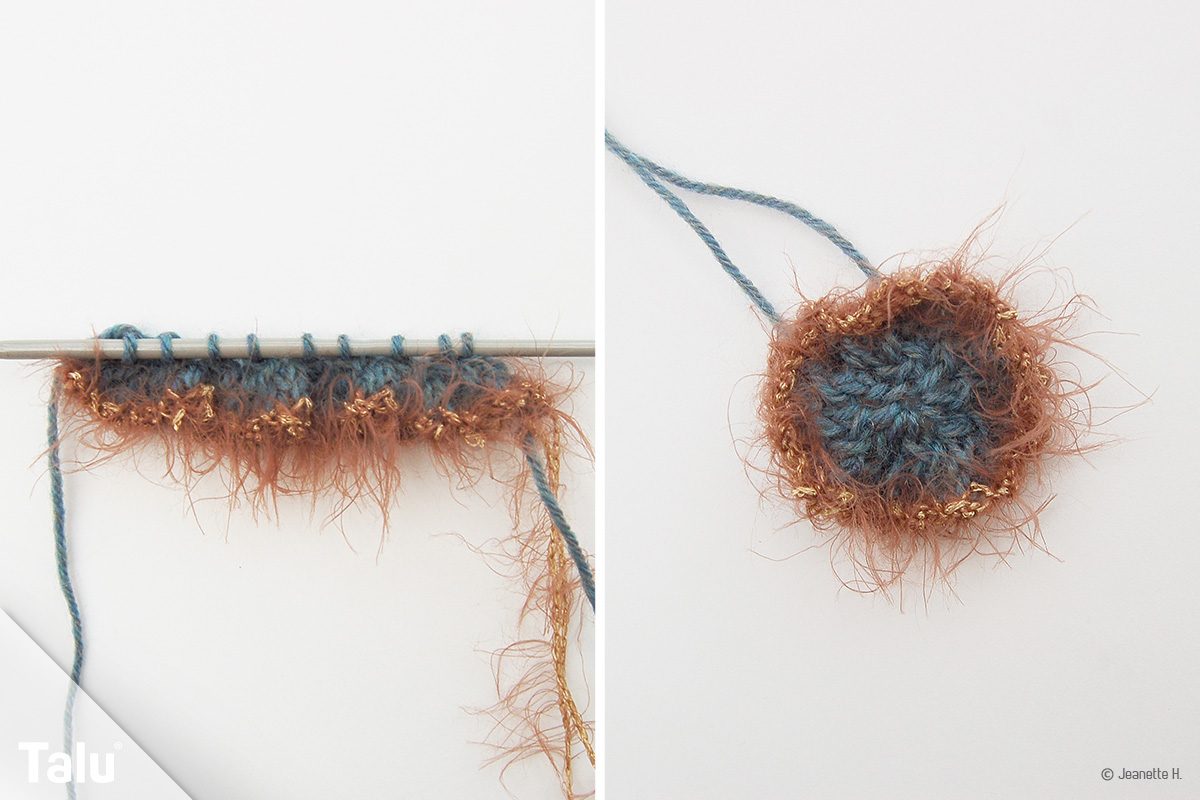 Blumen stricken
