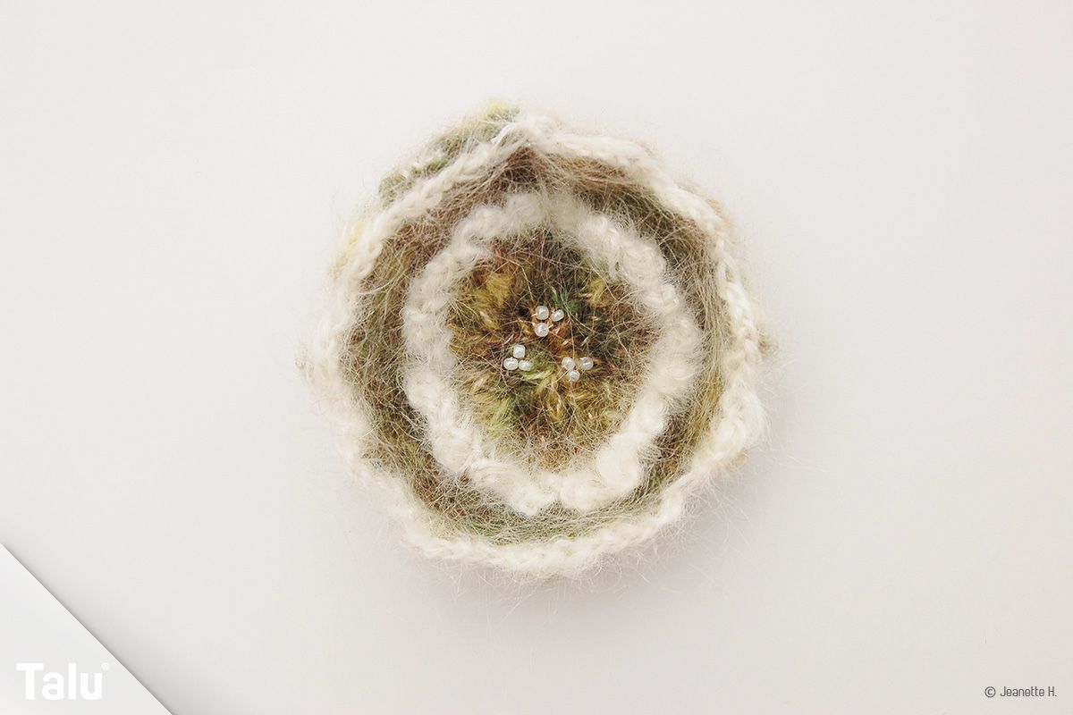 Mohair Strickblume