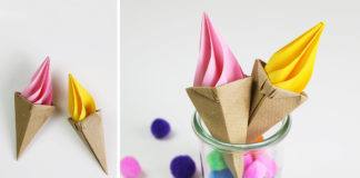 Origami Eis falten