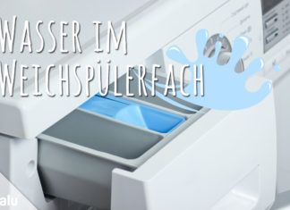 Wasser im Weichspülerfach
