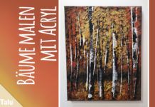 Bäume malen mit Acryl