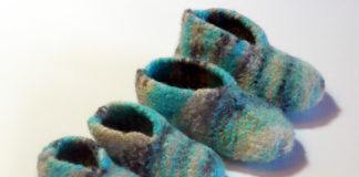 Filzpantoffeln stricken