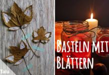Basteln mit Blättern