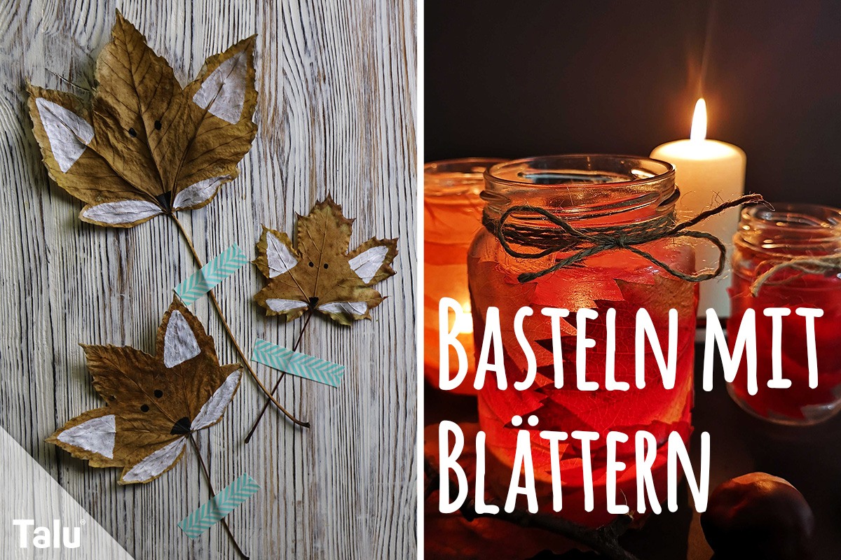 Basteln mit Blättern