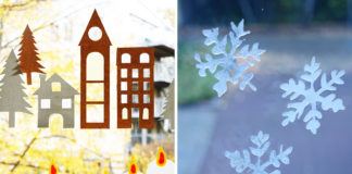 Fensterdeko für Weihnachten