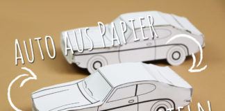 Auto aus Papier basteln