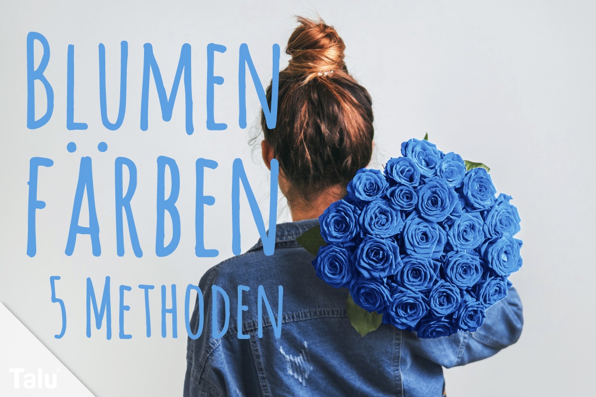 Blumen färben