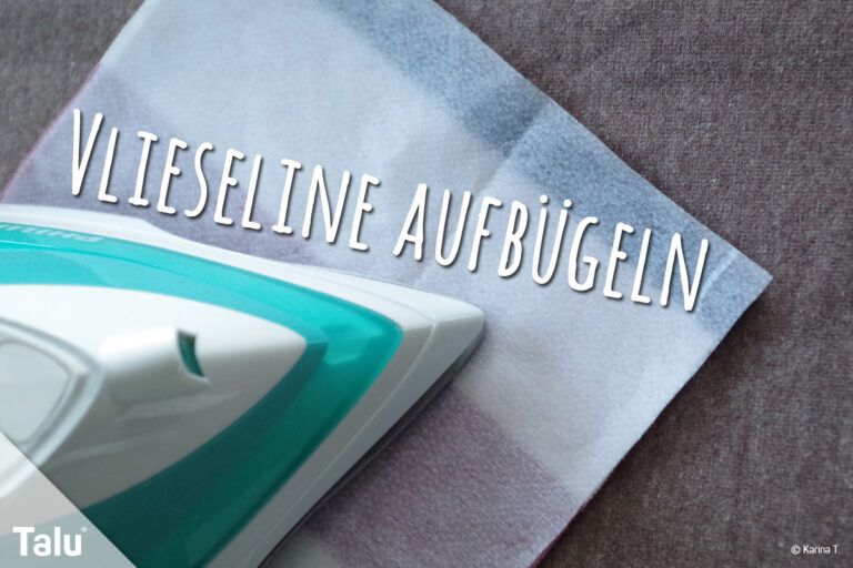 Vlieseline aufbügeln